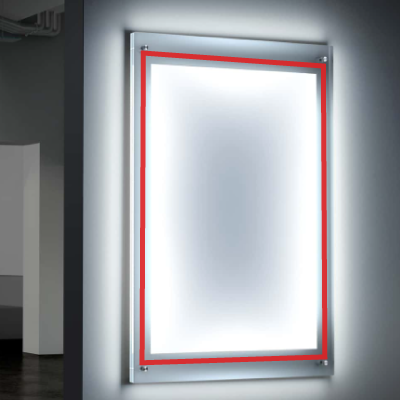 Backlit sign mounting with VHB™