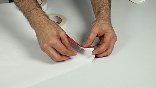 Step 2: Peel the TigerTape liner