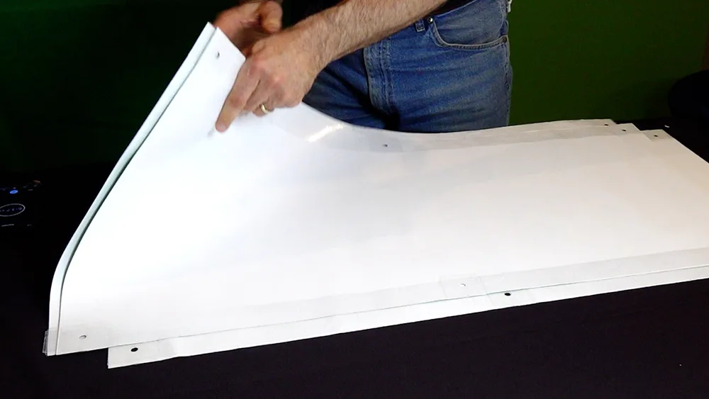 Flip the entire banner stack to finish the remaining edges